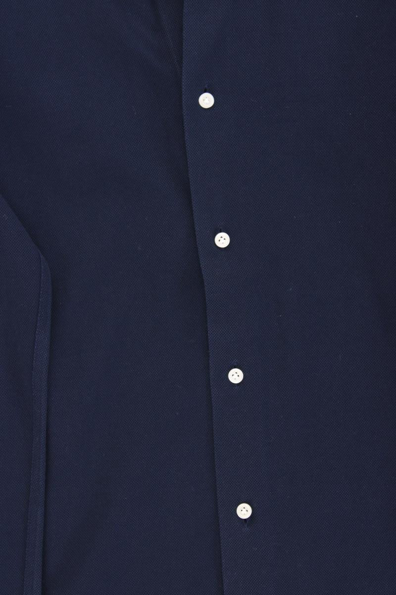 Paul Langarmhemd für Herren Gr. Hemdgröße 37/38 blau aus Baumwolle