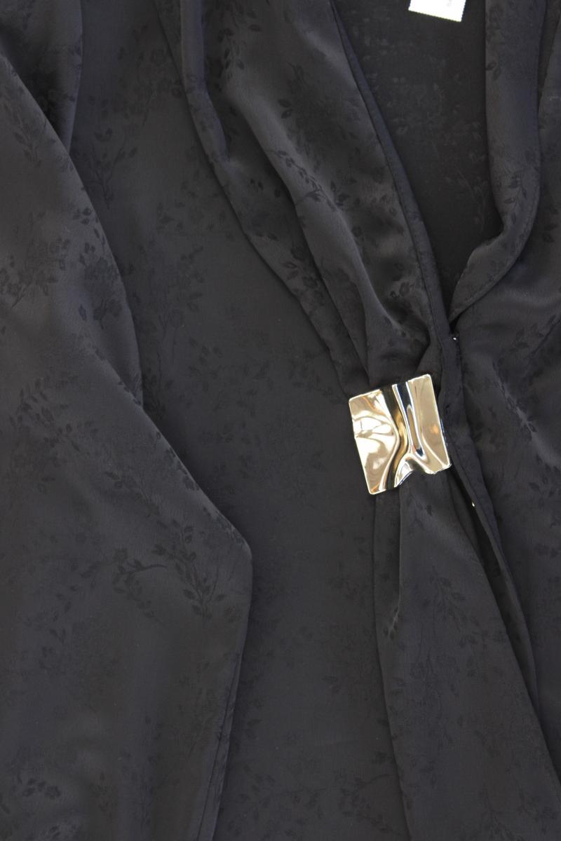 Zara Langarmbluse Gr. L schwarz aus Polyester