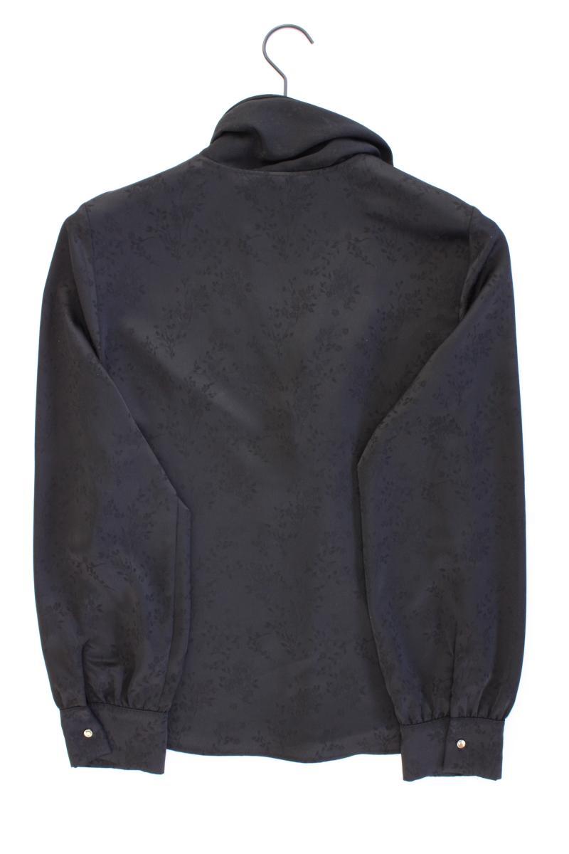 Zara Langarmbluse Gr. L schwarz aus Polyester