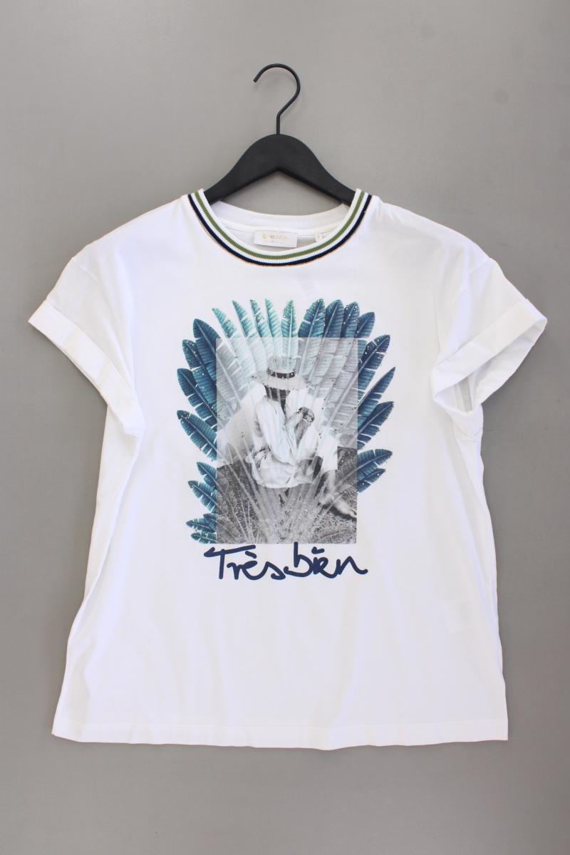 Rich&Royal Printshirt Gr. L Kurzarm weiß aus Baumwolle