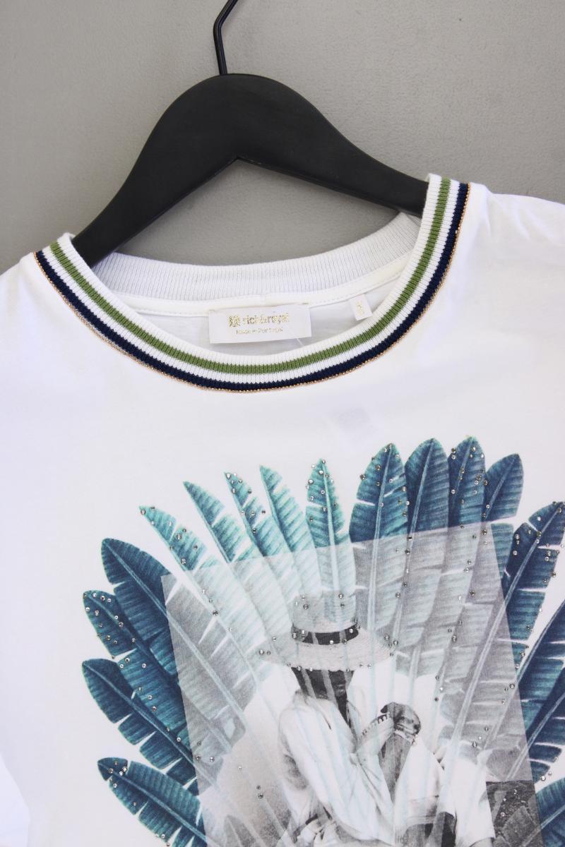 Rich&Royal Printshirt Gr. L Kurzarm weiß aus Baumwolle
