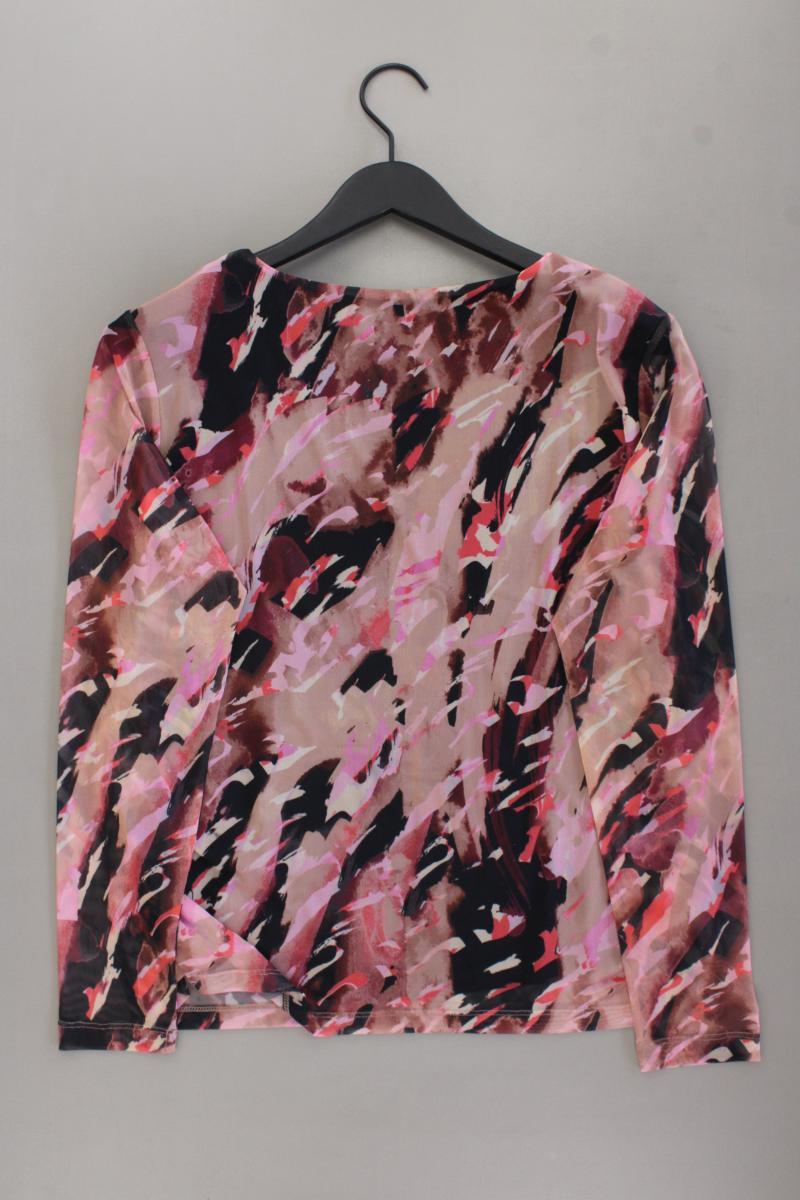 comma, Mesh Bluse Gr. 44 neuwertig Langarm mehrfarbig aus Polyester
