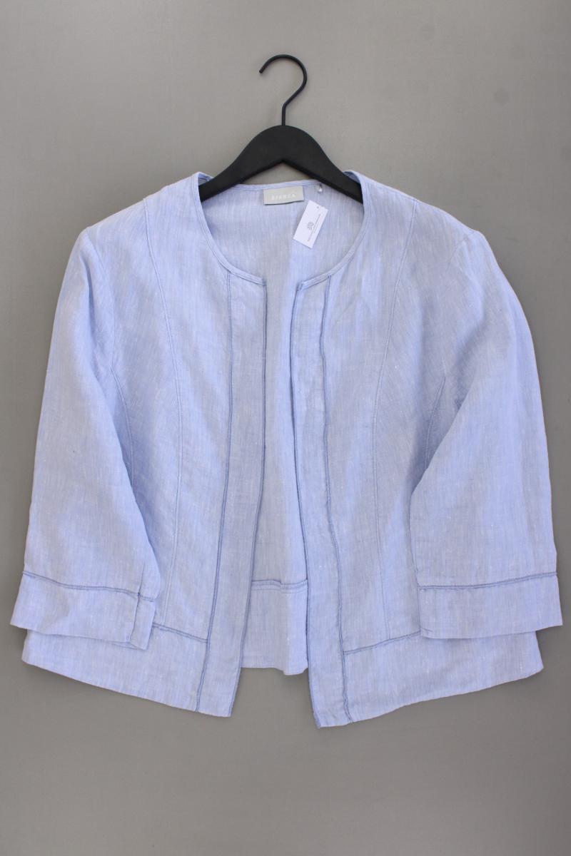 Bianca Jäckchen mit Leinen Gr. 44 3/4 Ärmel blau
