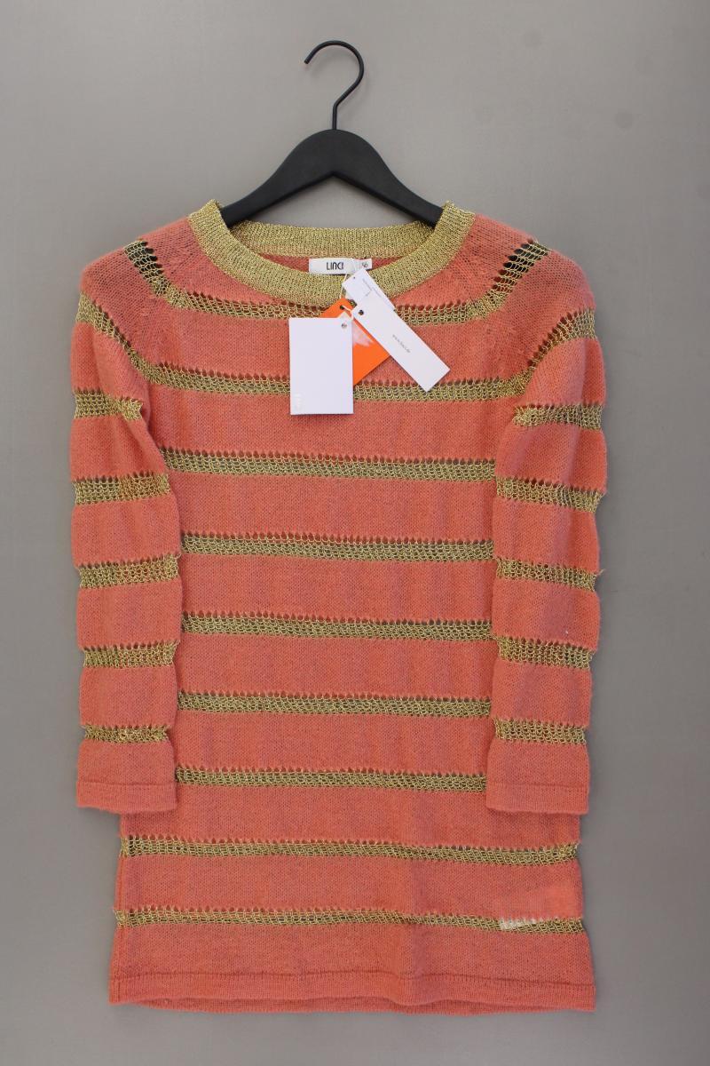 LINCI Pullover aus Wolle und Kaschmir Gr. 36 neu mit Etikett orange