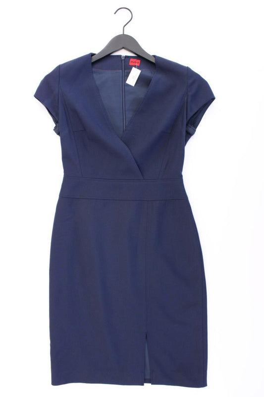 Hugo Boss Kurzarmkleid Gr. 36 blau aus Polyester
