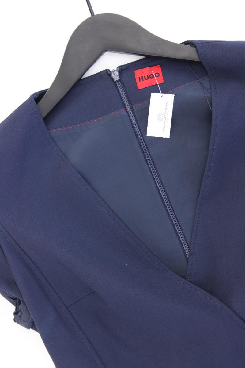 Hugo Boss Kurzarmkleid Gr. 36 blau aus Polyester