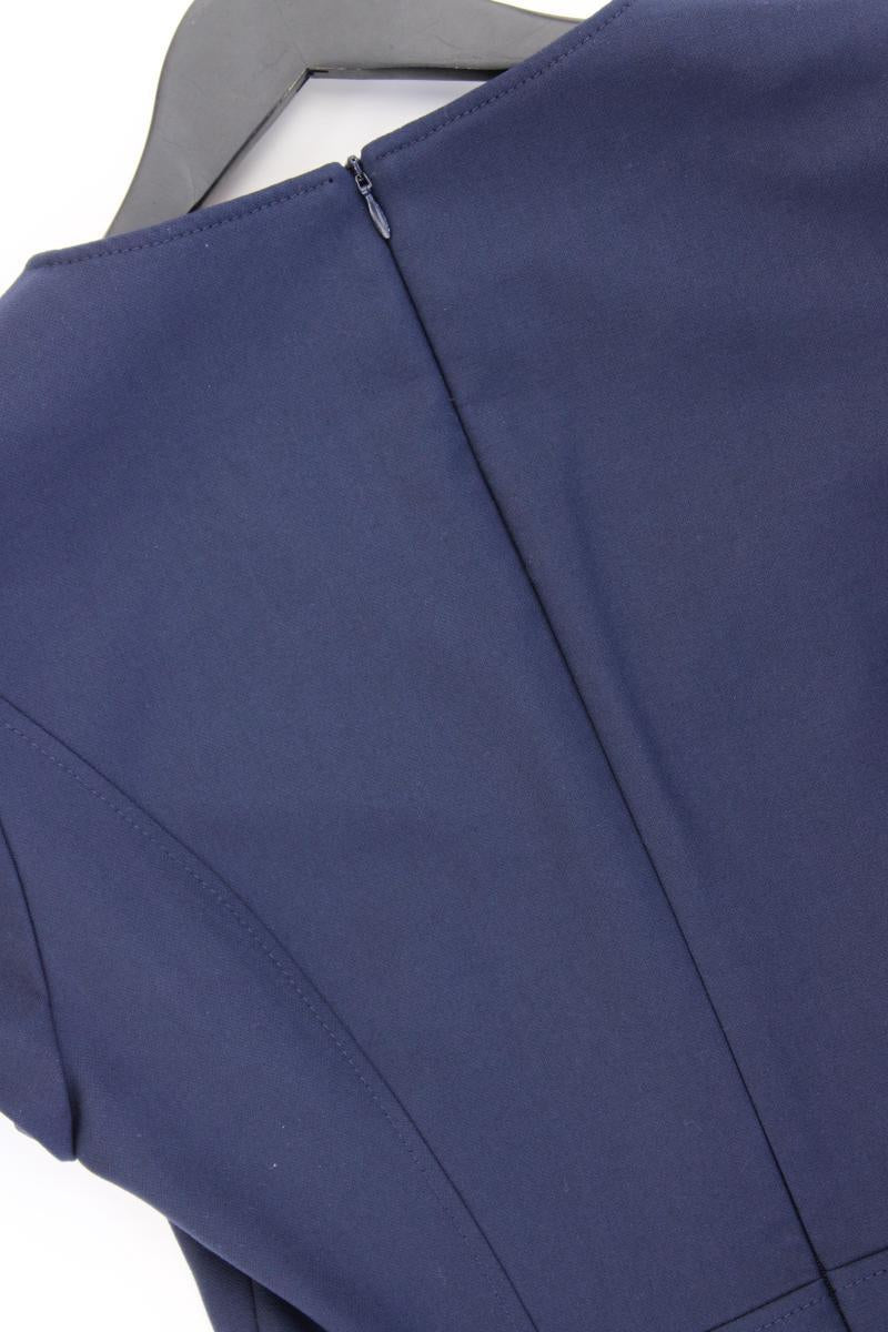 Hugo Boss Bleistiftkleid Gr. 38 neuwertig Kurzarm blau aus Polyester