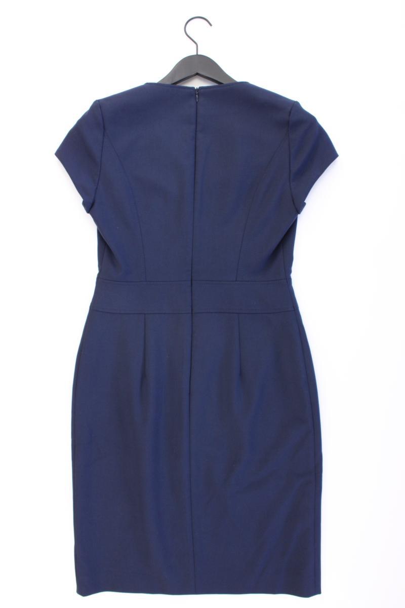 Hugo Boss Bleistiftkleid Gr. 38 neuwertig Kurzarm blau aus Polyester