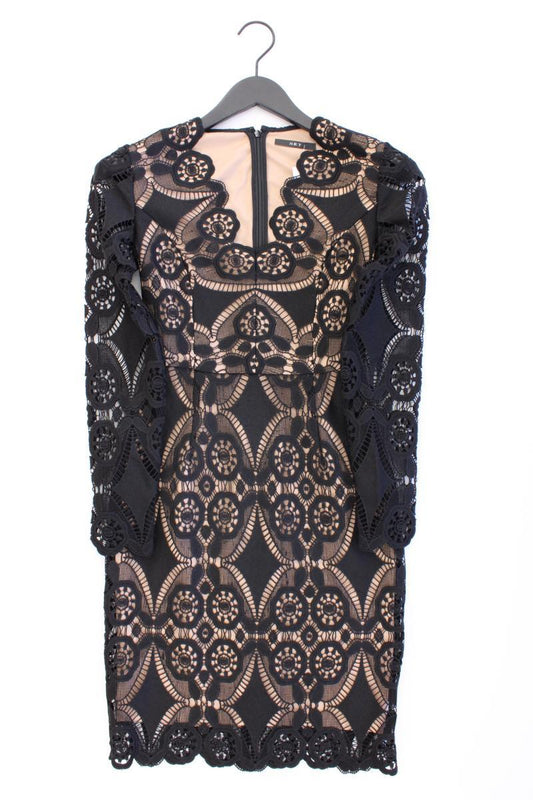 Set Spitzenkleid Gr. 32 neuwertig Langarm schwarz aus Polyester