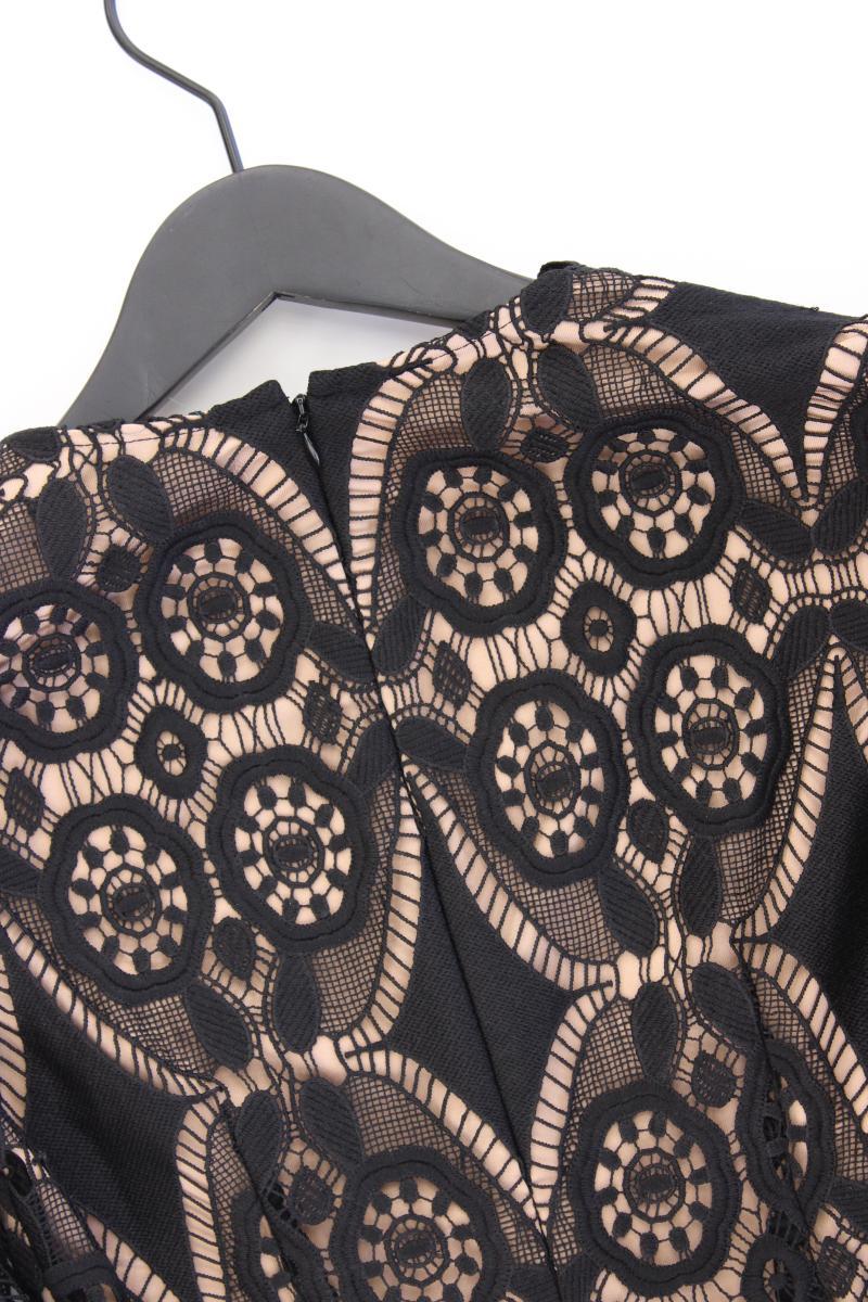 Set Spitzenkleid Gr. 32 neuwertig Langarm schwarz aus Polyester