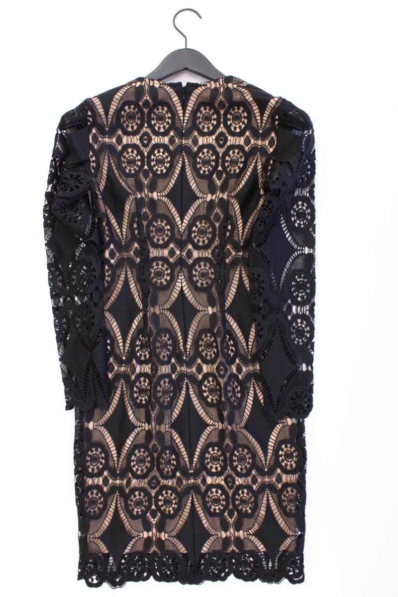 Set Spitzenkleid Gr. 32 neuwertig Langarm schwarz aus Polyester