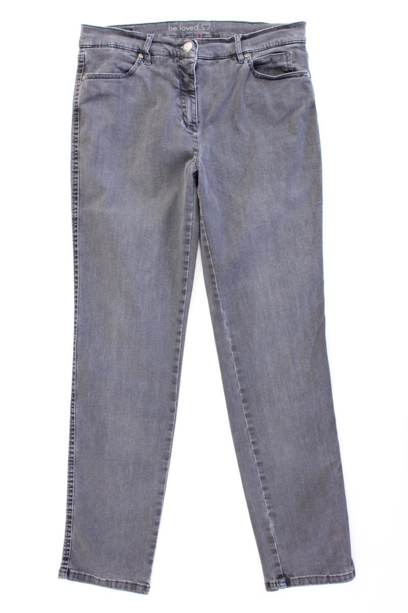 TONI Straight Jeans Gr. Kurzgröße 42 grau aus Baumwolle