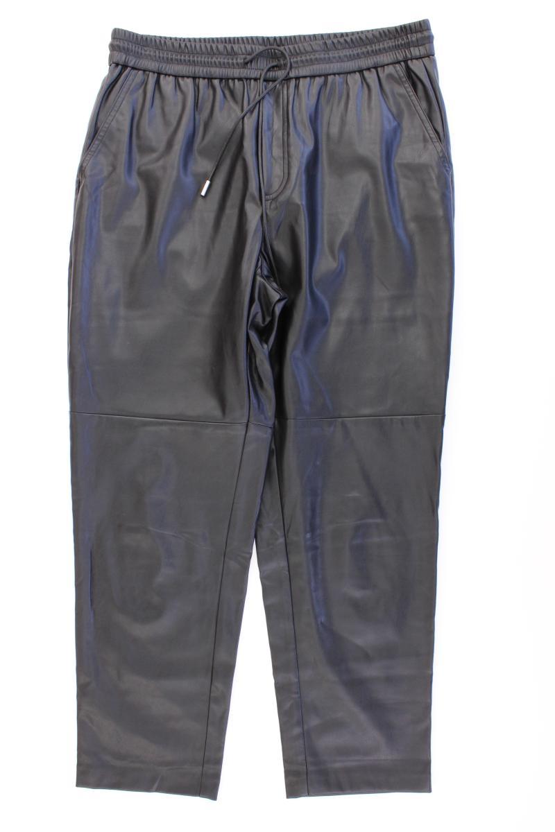 Mango Kunstlederhose Gr. L schwarz aus Polyester