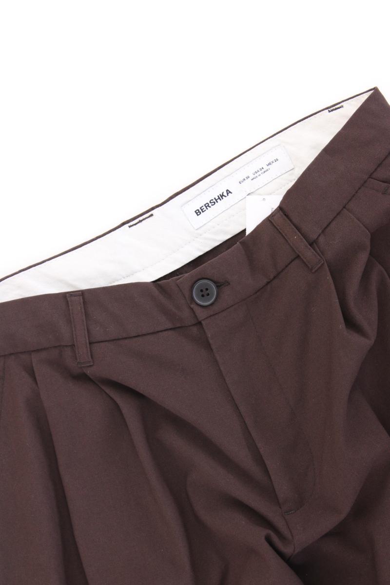Bershka Stoffhose Gr. 36 braun aus Polyester