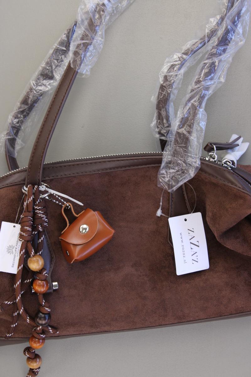 ZaZa'z Schultertasche neu mit Etikett braun aus Kunstleder