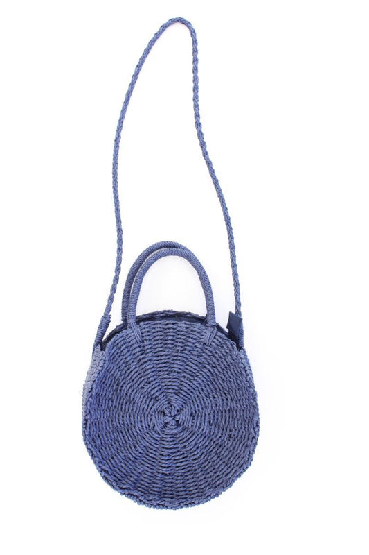 Basttasche neuwertig blau