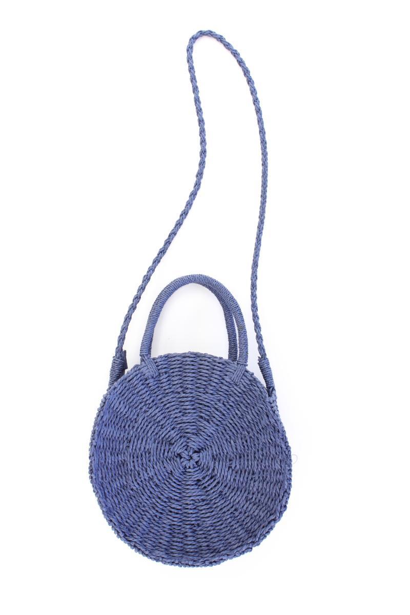 Basttasche neuwertig blau