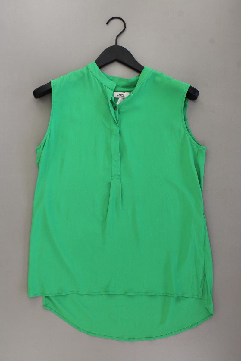 0039 Italy Bluse mit Seide Gr. S neu mit Etikett Ärmellos grün