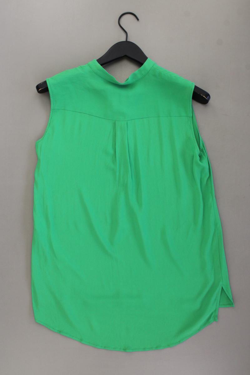 0039 Italy Bluse mit Seide Gr. S neu mit Etikett Ärmellos grün
