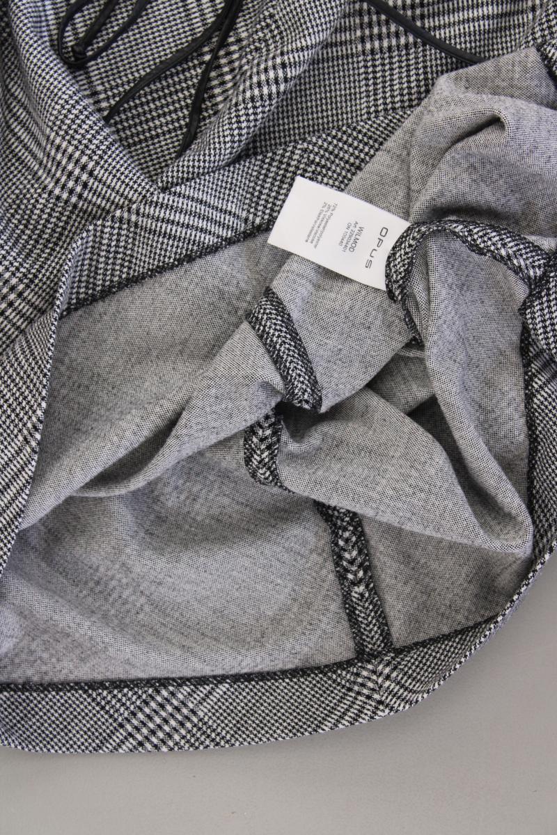 Opus Kleid Modell Wilmod Gr. 40 hahnentritt mit Gürtel Ärmellos grau