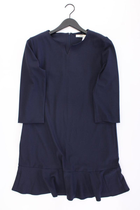 0039 Italy Etuikleid Gr. L 3/4 Ärmel blau aus Polyester