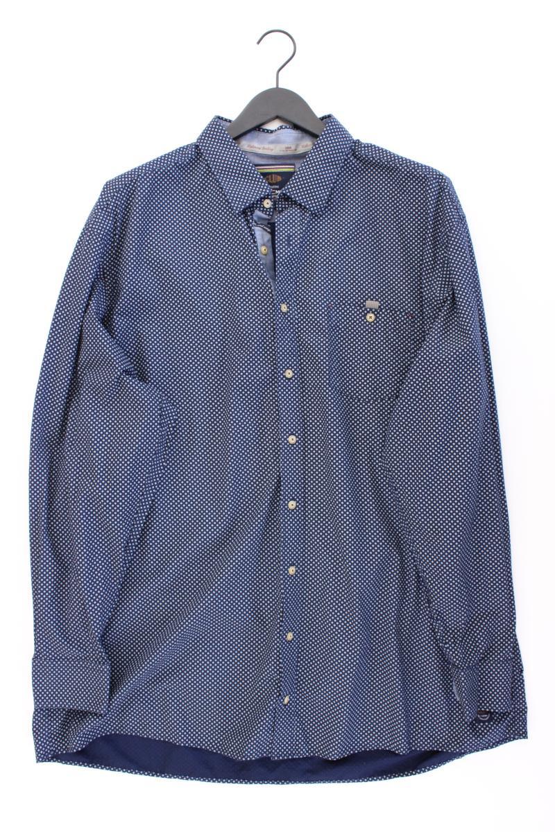 Casa Moda Langarmhemd für Herren Gr. Hemdgröße 47/48 blau aus Baumwolle