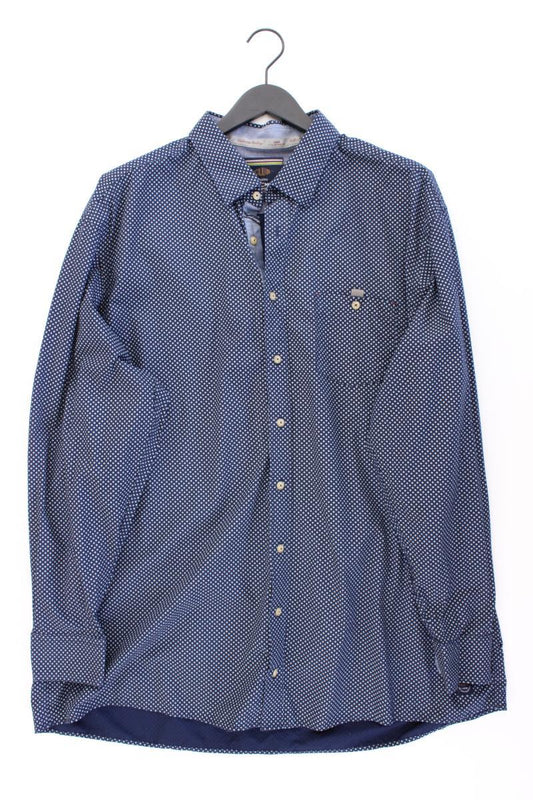 Casa Moda Langarmhemd für Herren Gr. Hemdgröße 47/48 blau aus Baumwolle