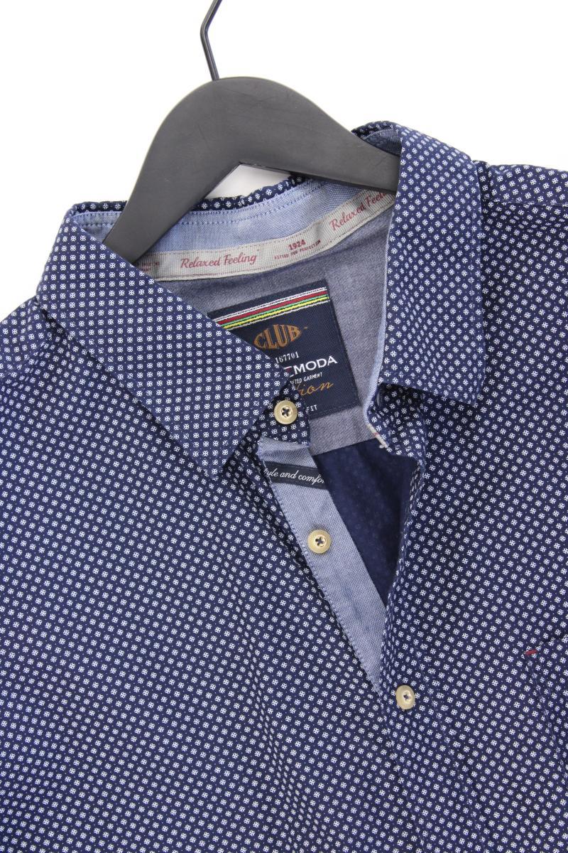 Casa Moda Langarmhemd für Herren Gr. Hemdgröße 47/48 blau aus Baumwolle