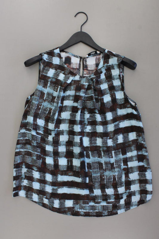 0039 Italy Bluse mit Seide Gr. L neuwertig Ärmellos mehrfarbig
