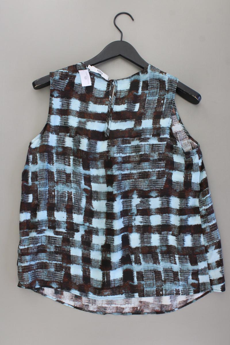 0039 Italy Bluse mit Seide Gr. L neuwertig Ärmellos mehrfarbig