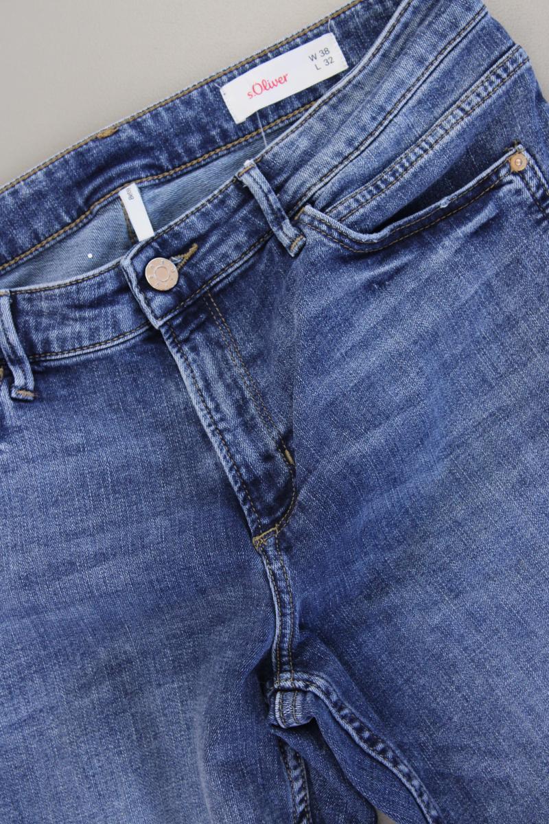 s.Oliver Straight Jeans Gr. 38/L32 blau aus Baumwolle