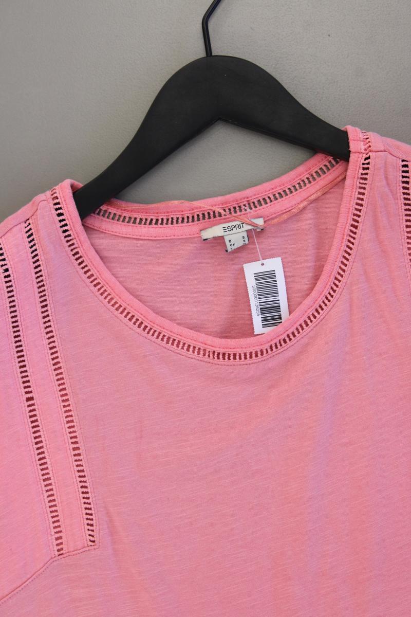 Esprit T-Shirt Gr. S Kurzarm pink aus Baumwolle