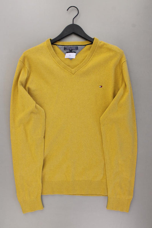 Tommy Hilfiger Feinstrickpullover für Herren Gr. XXL gelb aus Baumwolle