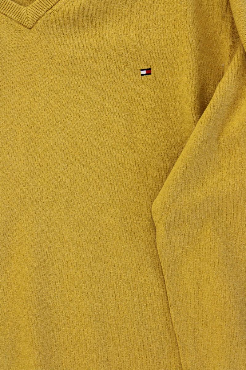 Tommy Hilfiger Feinstrickpullover für Herren Gr. XXL gelb aus Baumwolle