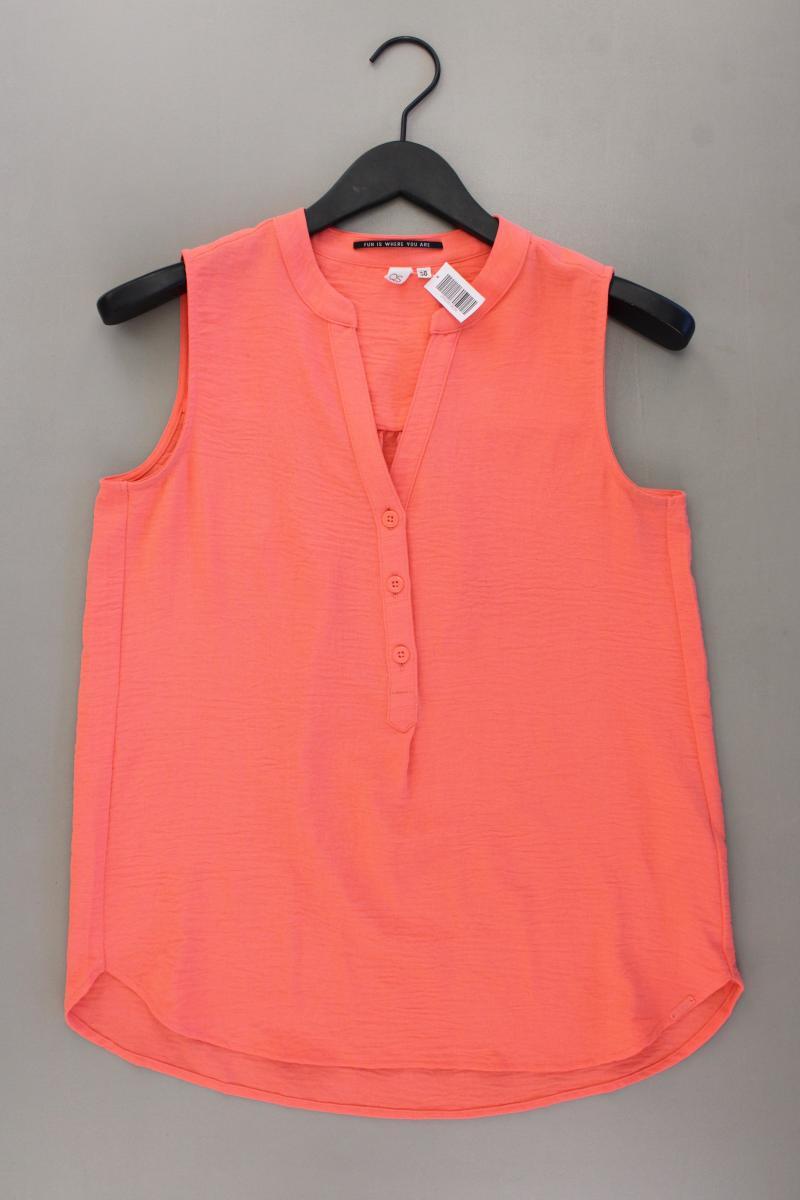 QS by s.Oliver Ärmellose Bluse Gr. 36 orange aus Polyester