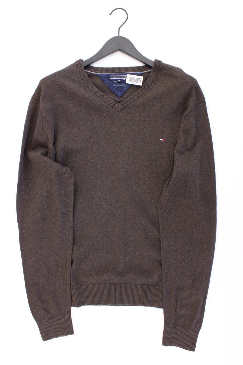 Tommy Hilfiger Feinstrickpullover für Herren Gr. XXL braun aus Baumwolle