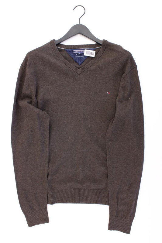 Tommy Hilfiger Feinstrickpullover für Herren Gr. XXL braun aus Baumwolle