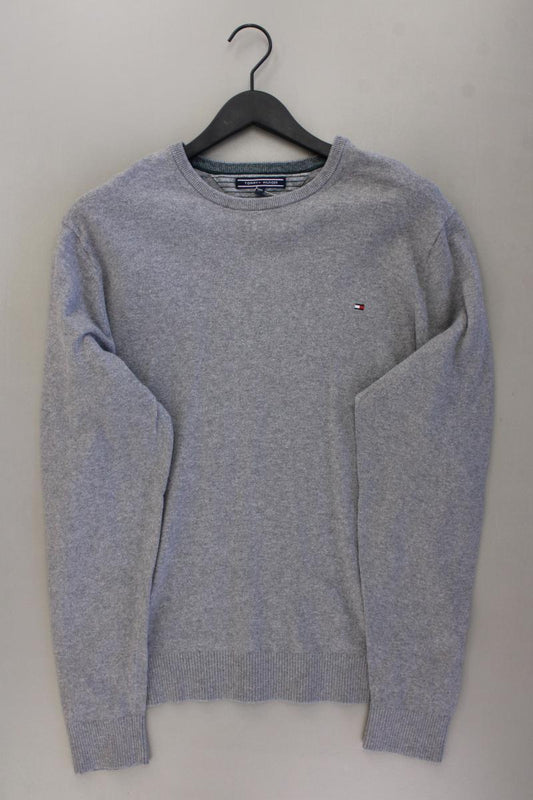 Tommy Hilfiger Feinstrickpullover für Herren Gr. XXL grau aus Baumwolle