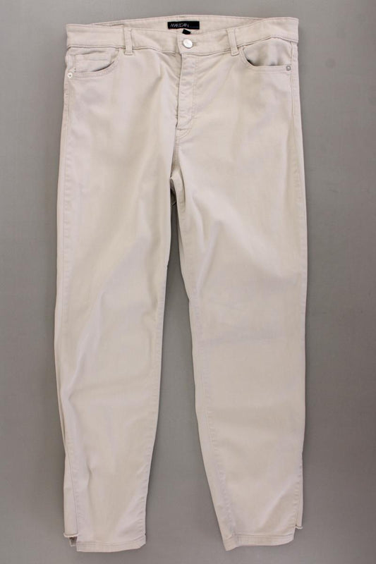 Marc Cain Five-Pocket-Hose Gr. 44 creme aus Baumwolle