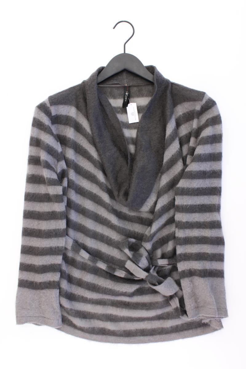 Marc Cain Langarmpullover Gr. 40 gestreift grau aus Mohair