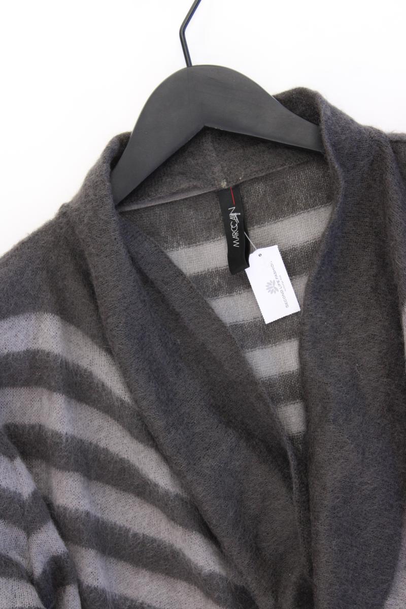 Marc Cain Langarmpullover Gr. 40 gestreift grau aus Mohair