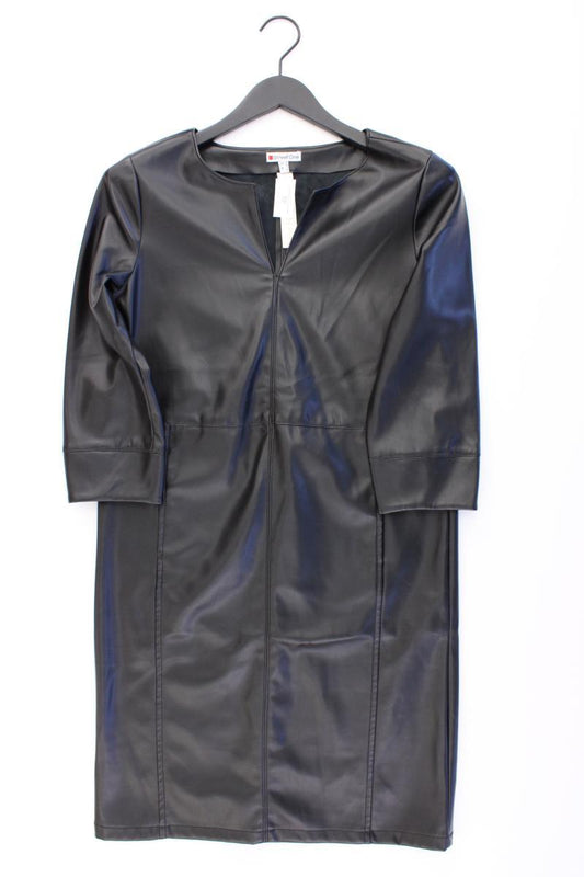 Street One Kunstlederkleid Gr. 34 neuwertig 3/4 Ärmel schwarz aus Polyester