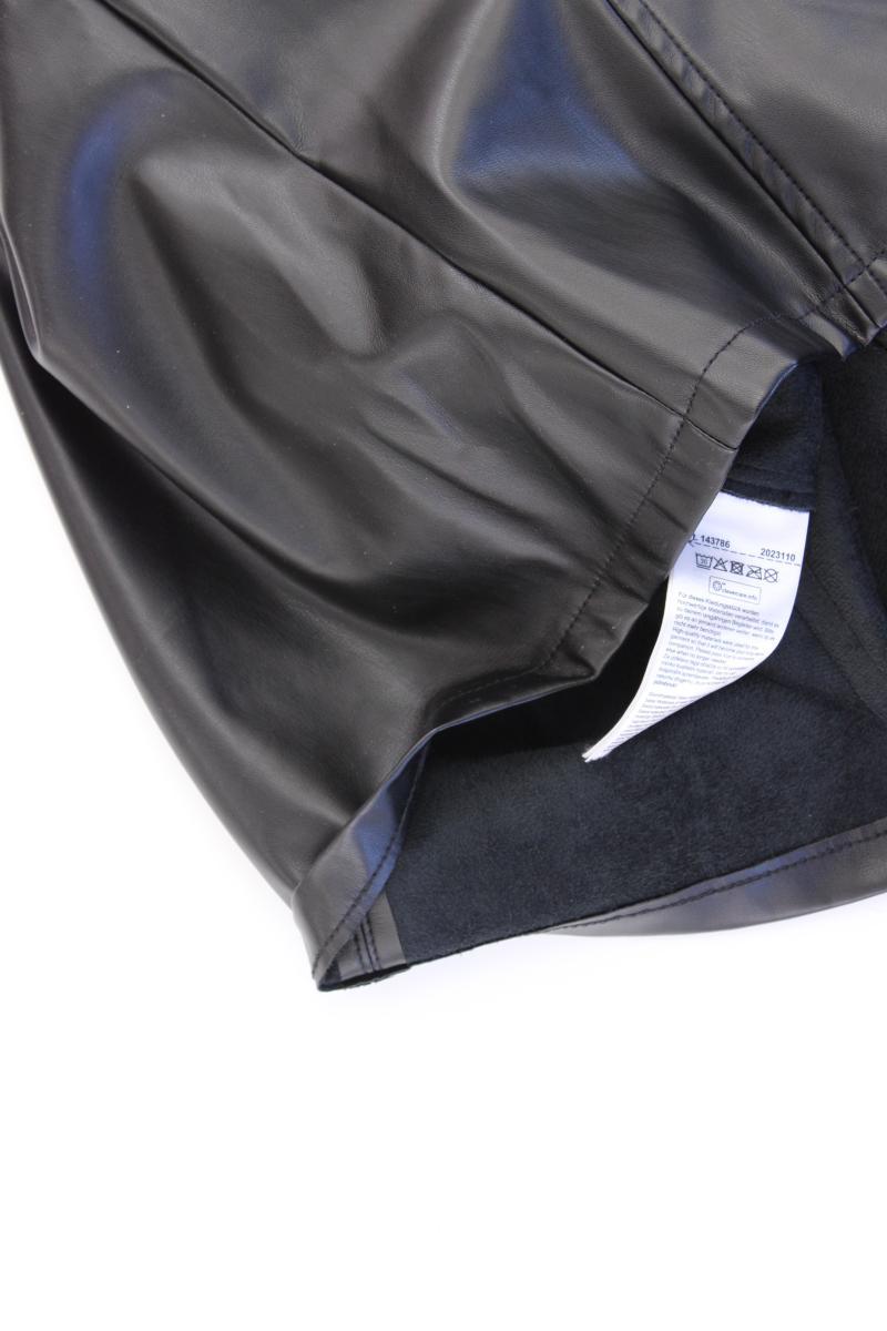 Street One Kunstlederkleid Gr. 34 neuwertig 3/4 Ärmel schwarz aus Polyester