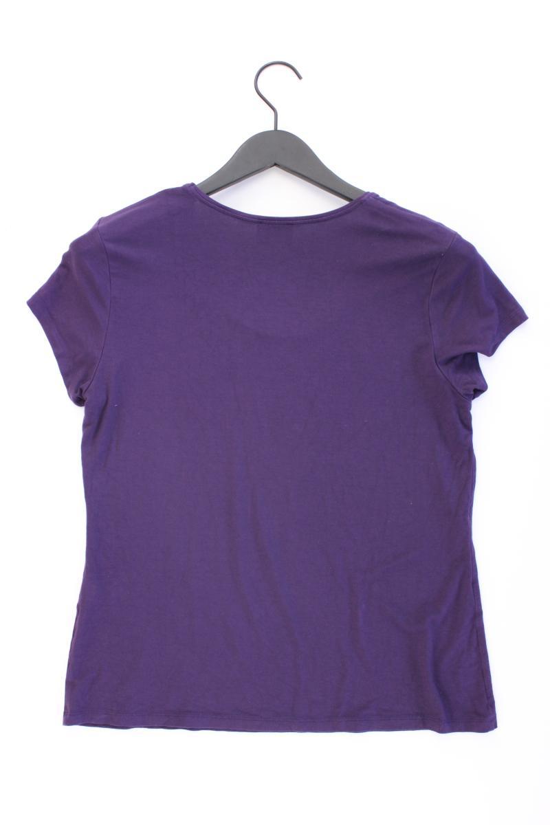 Madeleine T-Shirt Gr. 42 Kurzarm mit Nieten lila aus Viskose