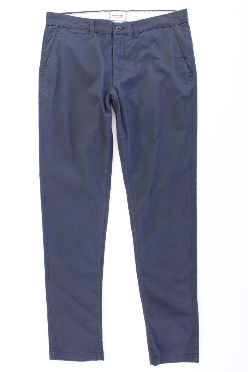 Jack & Jones Chinohose für Herren Gr. W33/L34 blau aus Baumwolle