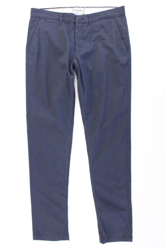 Jack & Jones Chinohose für Herren Gr. W33/L34 blau aus Baumwolle