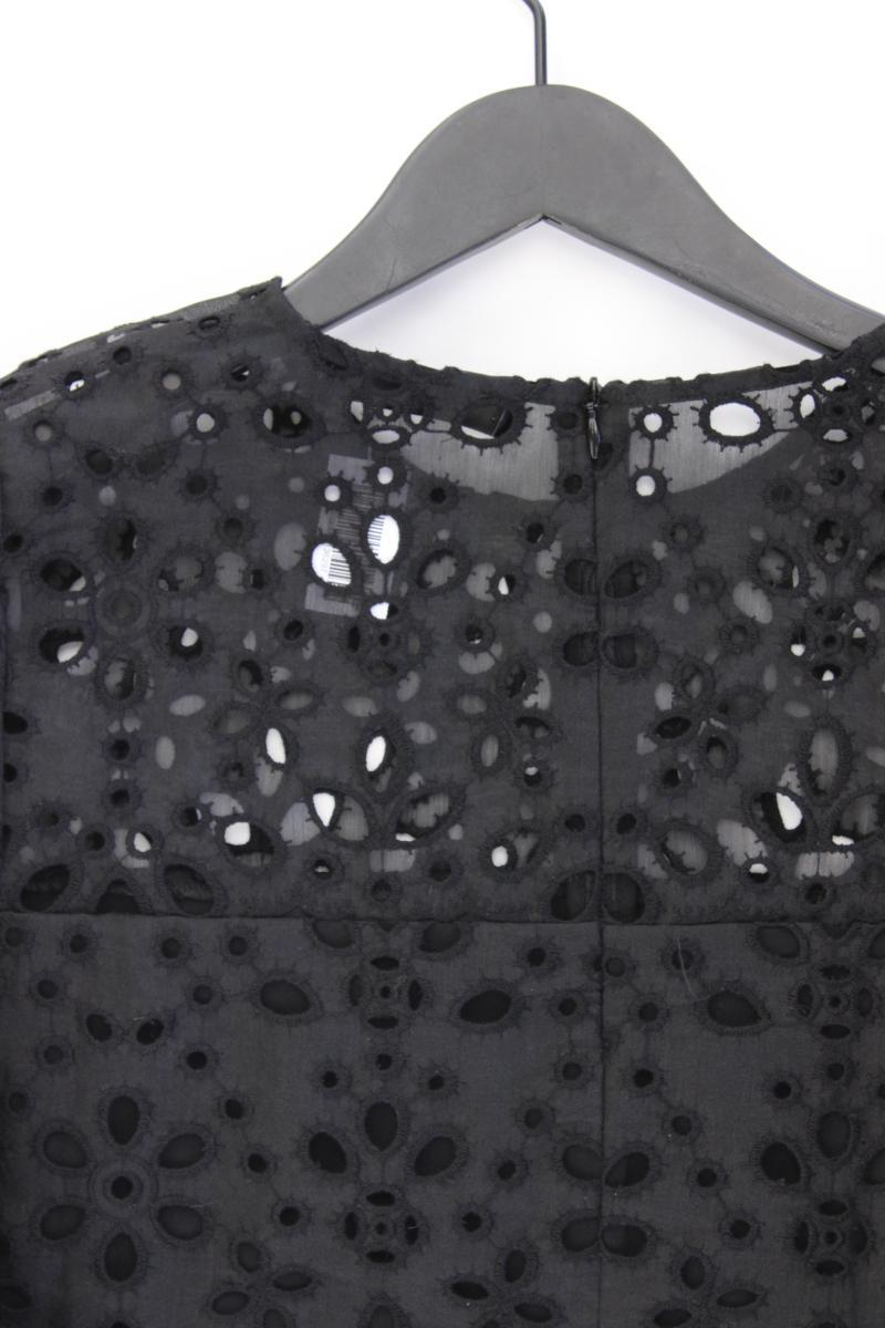 Hallhuber Classic Bluse Gr. 36 3/4 Ärmel schwarz aus Baumwolle