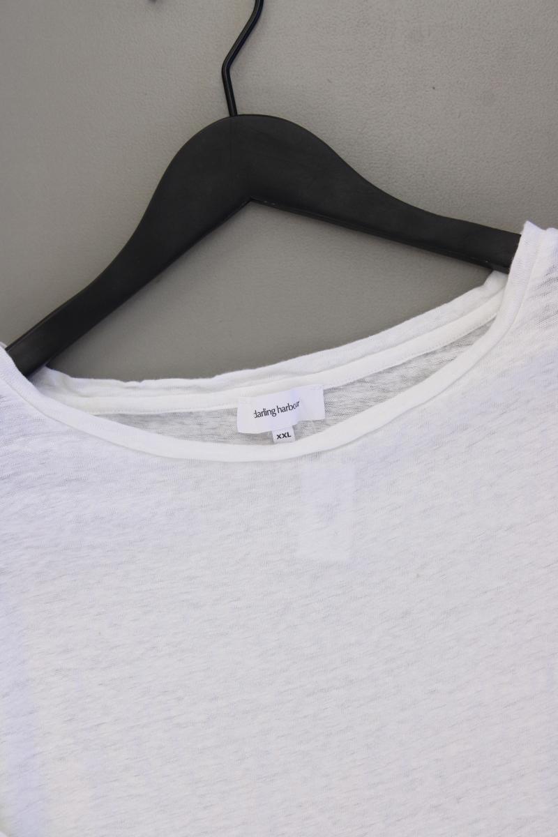 Darling Harbour Leinenshirt Gr. XXL Kurzarm weiß
