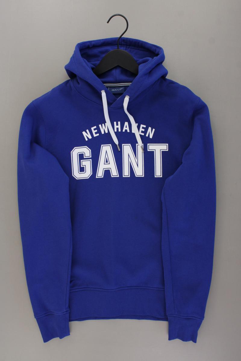 Gant Hoodie für Herren Gr. L neuwertig blau aus Baumwolle
