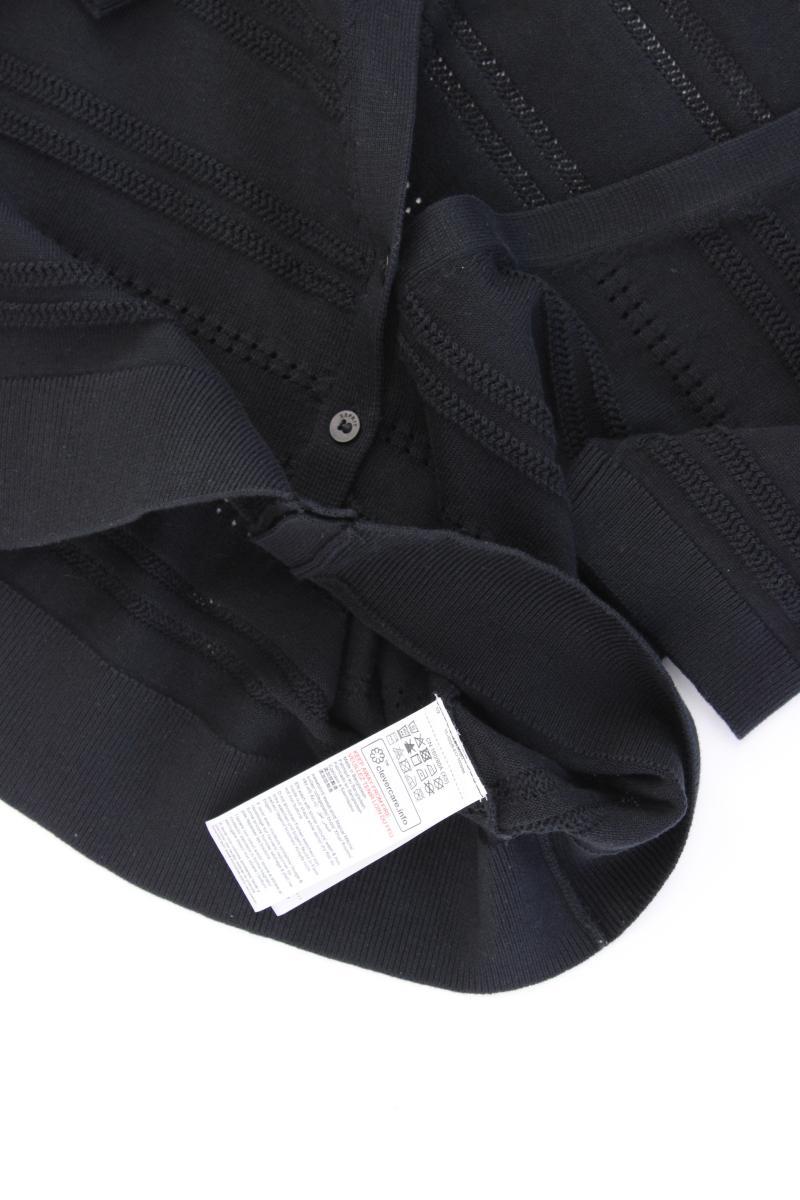 Esprit Strickjacke Gr. XS Kurzarm schwarz aus Baumwolle